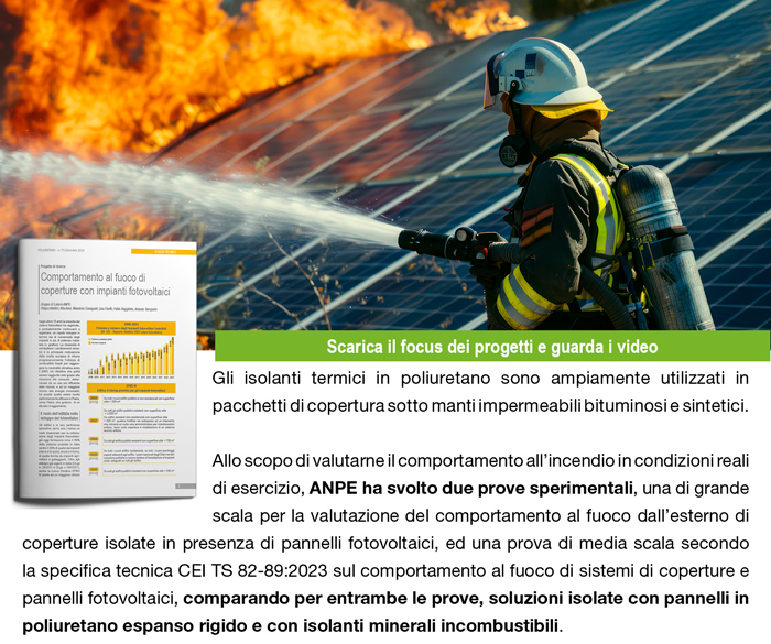 Comportamento al fuoco di coperture con impianti fotovoltaici